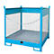 Palet apilable para barriles Bauer FSP-4 D, para 4 barriles de 200 l, azul