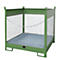 Palet apilable para barriles Bauer FSP-4 D, para 4 barriles de 200 l, verde