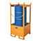 Palette à fûts Bauer FSP-1, ouverture latérale, capacité 1 fût de 200 L, orange