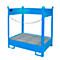 Palette à fûts Bauer FSP-2, ouverture latérale, pour 2 fûts de 200 L, bleu