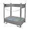 Palette à fûts Bauer FSP-2, ouverture latérale, pour 2 fûts de 200 L, gris