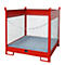 Palette à fûts Bauer FSP-4 D, pour 4 fûts de 200 L, rouge