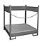 Palette à fûts Bauer FSP-4, ouverture latérale, pour 4 fûts de 200 L, gris