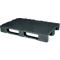 Palette lourde FP-HDK1208S, charge max. 5000/1250/500 kg, plateau supérieur fermé, 3 patins, L 1200 x l 800 x H 155 mm, HDPE recyclé, 5 pièces