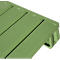 Palette plate en acier, dimensions européennes, jusqu'à 1500 kg, plateau supérieur fermé, 2 patins en acier, L 1200 x l 800 x H 130 mm, acier, vert réséda RAL 6011