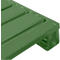 Palette plate en acier, jusqu'à 1500 kg, plateau supérieur fermé, 2 patins en acier, L 1000 x l 800 x H 130 mm, acier, vert réséda RAL 6011