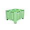 Palettenbehälter Big Box FP-FBO1210, 680 l, B 1200 x T 1000 x H 790 mm, perforiert, hellgrün, 4 Füße, bis 450 kg