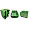 Palettenbehälter Big Box FP-FBO1210K, 680 l, B 1200 x T 1000 x H 790 mm, perforiert, hellgrün, 3 Kufen, bis 450 kg