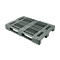 Pallet FP-DK1208S, laadvermogen 5000/1000 kg, open boven- en onderdek, 3 sledes, L 1200 x B 800 x H 150 mm, gerecycleerd HDPE, 5 stuks