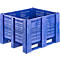 Palletbox, geperforeerd, 620 l, blauw
