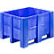 Palletbox, gesloten, 620 l, blauw