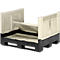 Palletbox met poten, inklapbaar, 720 liter
