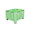 Palletcontainer Big Box FP-FBO1210, 680 l, B 1200 x D 1000 x H 790 mm, geperforeerd, lichtgroen, 4 poten, tot 450 kg