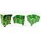 Palletcontainer Big Box FP-FBO1210, 680 l, B 1200 x D 1000 x H 790 mm, geperforeerd, lichtgroen, 4 poten, tot 450 kg