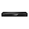 Schwarzer Panasonic Blu-ray Recorder vor weißem Hintergrund mit leuchtender ZDF HD Anzeige.