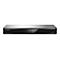 Ein silberner Panasonic Blu-ray-Player mit schwarzer Front. Auf dem Display steht „ZDF HD“.
