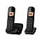 Panasonic KX-TGC422G - Schnurlostelefon - Anrufbeantworter mit Rufnummernanzeige - DECT - Schwarz + zusätzliches Handset