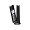 Panasonic KX-TGK220 - Schnurlostelefon - Anrufbeantworter mit Rufnummernanzeige - DECTGAP - dreiweg Anruffunktion - Schwarz