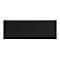 Schwarze Soundbar-Front mit perforiertem Metallgitter und einer zentralen, blauen Status-LED.