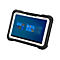 Robustes Tablet-PC von Panasonic Toughbook FZ-G2 mit eingeschaltetem Bildschirm, auf dem das Windows-Betriebssystem angezeigt wird.