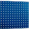Panel perforado, para montaje, 495 x 457 mm, azul genciana RAL 5010