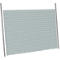 Panel posterior de Schäfer Shop Genius para placa angular, ancho 800 x fondo 800 mm/ 45°, aluminio blanco