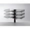 Panier de rangement CopySwinger Duo Novus, 2 x 3 bacs, format B4, système de colonnes, anthracite