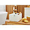 Panier de rangement Rotho COUNTRY, volume 18 l, format A4, empilable, sans couvercle, L 368 x l 278 x H 191 mm, PP, blanc