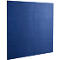 Panneau acoustique mural - polyester aspect feutre - carré - l. 500 x H 500 mm - - difficilement inflammable selon DIN 4102 (B1) -bleu de sécurité RAL 5005