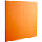 Panneau acoustique mural - polyester aspect feutre - carré - l. 500 x H 500 mm - - difficilement inflammable selon DIN 4102 (B1) -orange pur RAL 2004