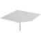 Panneau angulaire système, CAD, pied, L 1200 mm x P 1200 mm, gris clair