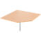 Panneau angulaire système, CAD, pied, L 1200 mm x P 1200 mm, hêtre/alu blanc