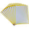 Panneau d'affichage Tarifold Easy Load Pro, DIN A4, 10 pièces, verrou d'angle, pivot métallique, jaune
