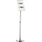 Panneau d'information Durable, avec cadre à clipser DIN A4, format vertical &amp; horizontal, réglable en hauteur, aluminium &amp; polystyrène, argenté