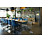 Panneau d'information Durable, avec cadre pliable DIN A3, format vertical &amp; horizontal, réglable en hauteur, aluminium &amp; polystyrène, argenté