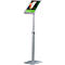 Panneau d'information Update Display, DIN A4, réglable en hauteur, inclinable, cadre pliable 25 mm, aluminium, argenté