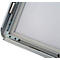 Panneau d'information Update Display, DIN A4, réglable en hauteur, inclinable, cadre pliable 25 mm, aluminium, argenté