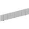 Panneau écran acoustique, l. 1600 x H 400 mm, gris