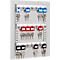 Panneau mural pour armoire à clés, 21 crochets