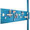 Panneau perforé à outils, pour largeur de table de 1750 mm, pour les séries Universal/Profi, bleu clair RAL 7035