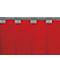 Pantalla protectora para soldadura portátil, de 1 pieza, lamas de 2 mm de grosor, EN ISO 25980, An 2100 x Al 1920 mm, azul/rojo