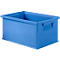 Papelera apilable serie 14/6-3 , polipropileno, con asa, L 310 x A 210 x A 145 mm, 7 L, azul