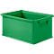 Papelera apilable serie 14/6-3 , polipropileno, con asa, L 310 x A 210 x A 145 mm, 7 L, verde