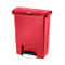 Papelera de pedal Slim Jim®, plástico, capacidad 30 litros, rojo