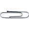 Close-up of a silver paperclip.