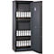 Open safe cabinet with numbered file folders, numbered from 1 to 21. Safe door is open.