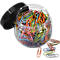 Paperclips, 26 mm, Kunststof coating gestreept, 400 stuks