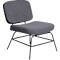 Paperflow Curve fauteuil, industrieel ontwerp, polyester bekleding, stalen &amp; multiplex frame, B 570 x D 710 x H 755 mm, antraciet