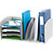 Paperflow desk organizer, 4 vakken, Verstelbare scheidingswanden, grijs