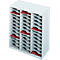 PAPERFLOW sorteerstation, A4, polystyreen, 36 vakken, B 674 x D 304 x H 791 mm, lichtgrijs